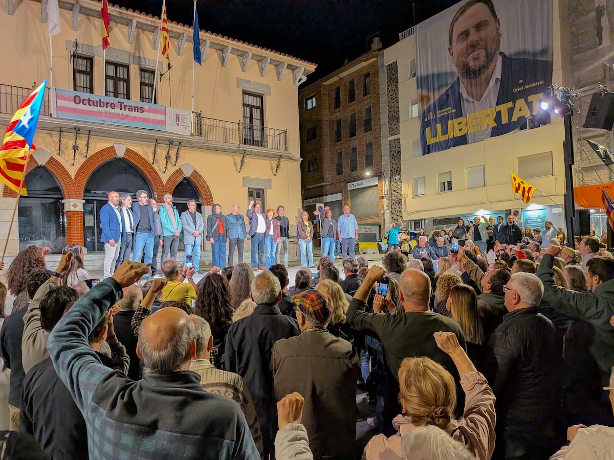 Oriol Junqueras celebra l'amnistia a casa i agraeix el “paper decisiu” de la gent de Sant Vicenç
